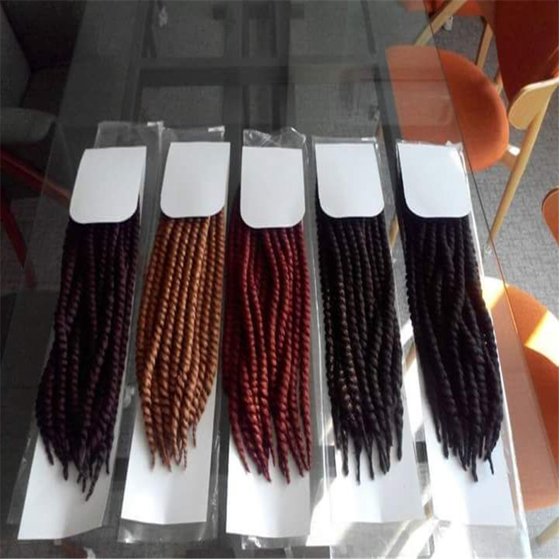 新しいヘアケア製品ハバナマンボツイスト合成編みの髪、 青茶色の色が指定でき紫色色素ティッシュペーパーのための 問屋・仕入れ・卸・卸売り