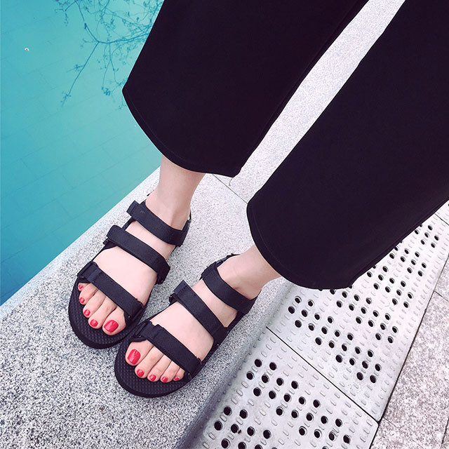 2016新しいスタイル韓国夏女の子フラットシューズサンダル靴女性仕入れ・メーカー・工場