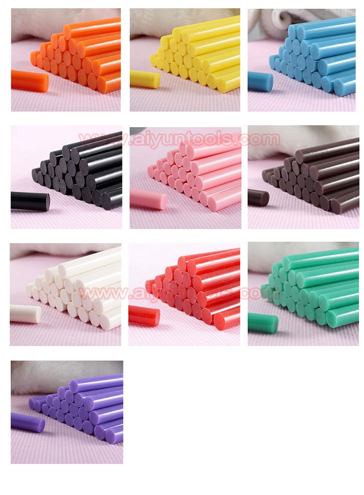 Color Glue Stick Adhesive Sticks For Hot Melt Gun Car Audio Craft 01 1 02 03 04