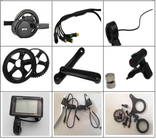 electric bicycle conversion kit /ebike center motor 8 fun bafang BBS01 36V 350W