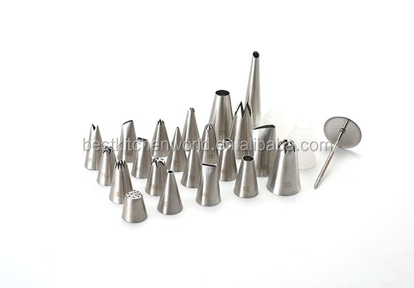 12Ppcs basic professional stainless steel cake decorating TIP SET