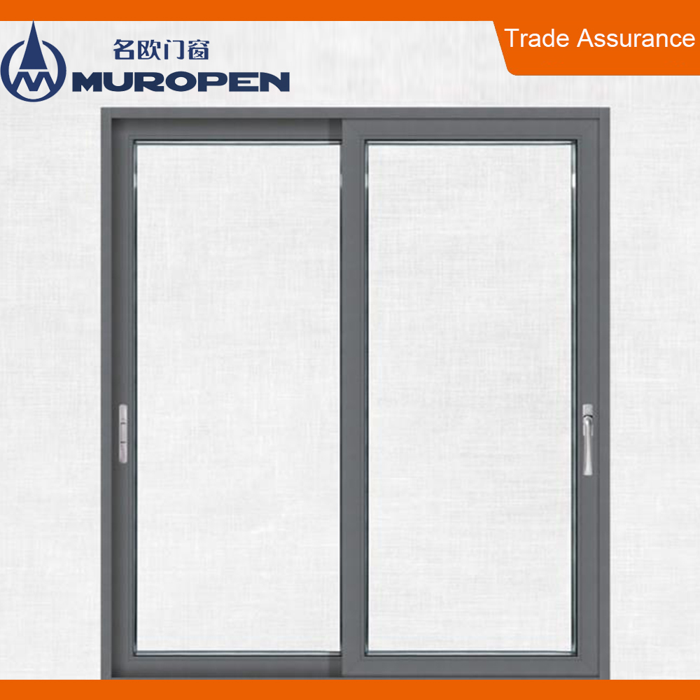 Aluminium 3 Track Upvc Sliding Window Aluminum Texture Sliding