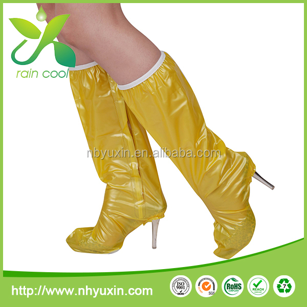 Wholesale Women's High Heel Outdoor Waterproof PVC Booties Shoe Covers