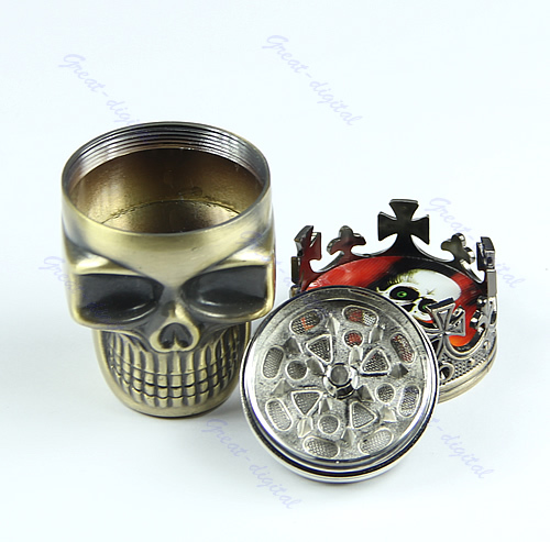 Купить Король череп форму металла табак мясорубку травы дым Кофемолки ...