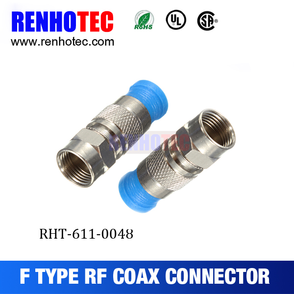 ROHS UL F Female PCB Crimp Cable RF Electrical Connectors