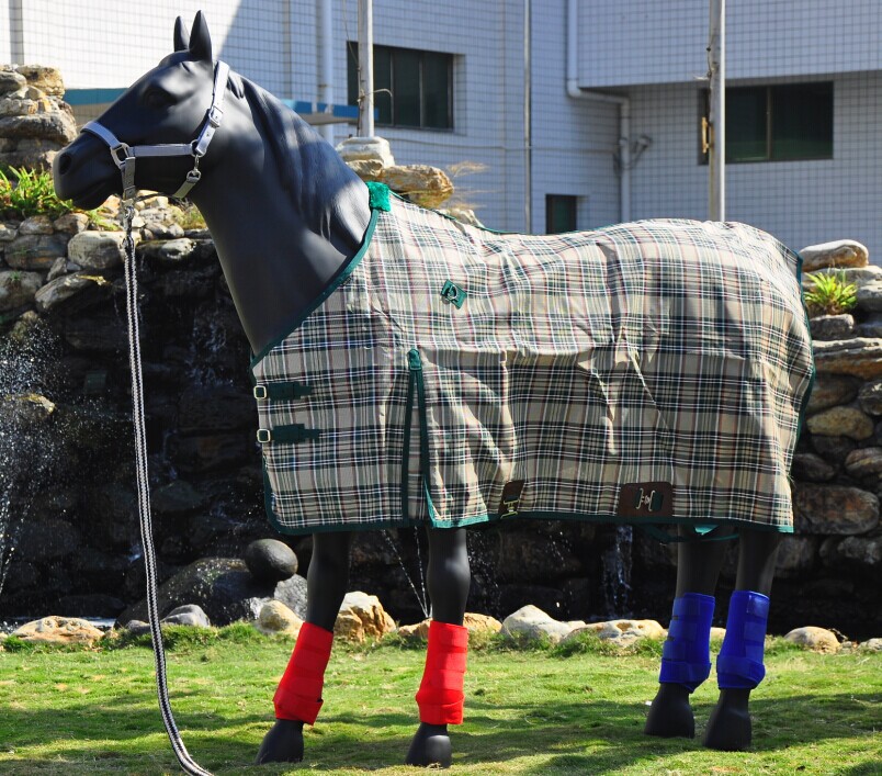緑色のターンアウト420デニール安定した馬の敷物問屋・仕入れ・卸・卸売り
