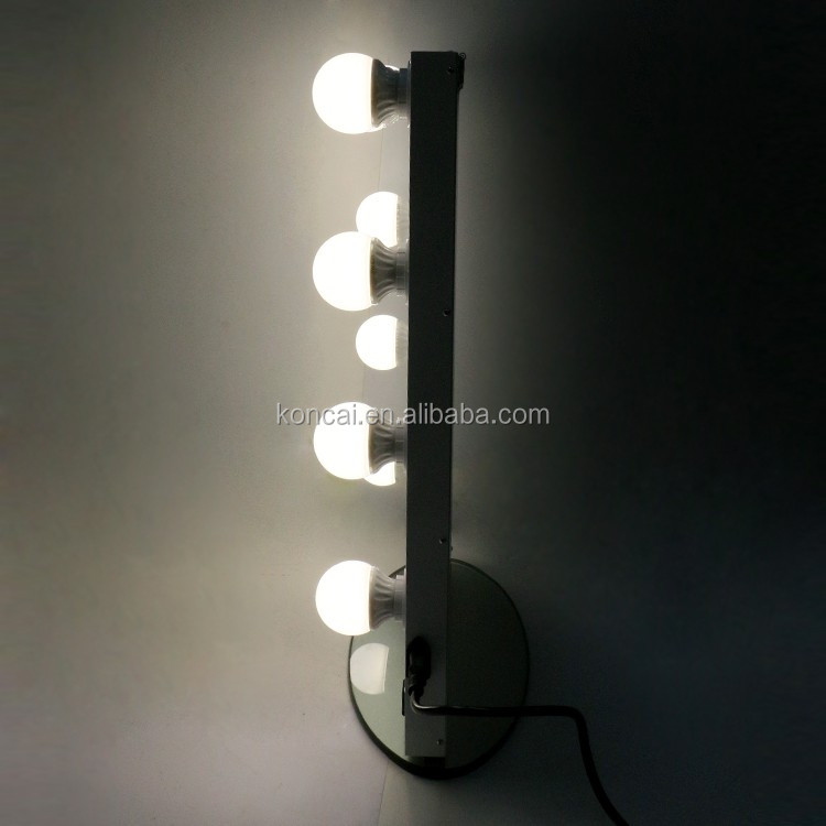 アルミハリウッドミラー、500 × 650ミリメートルled電球ことに掛けする壁ハリウッド点灯ミラー付きベース 問屋・仕入れ・卸・卸売り