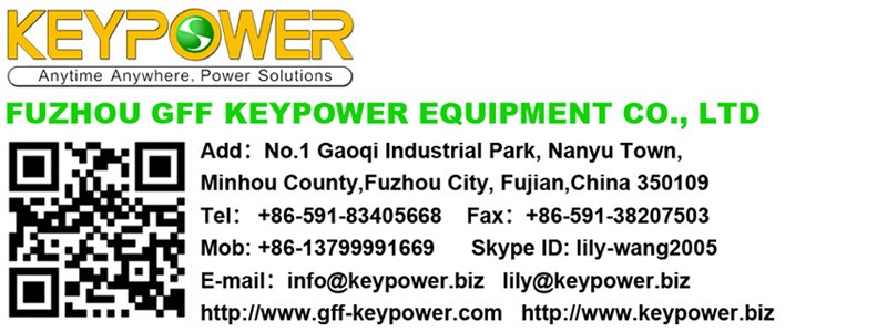 Keypowerポータブル家庭用ディーゼル発電機でトレーラー仕入れ・メーカー・工場