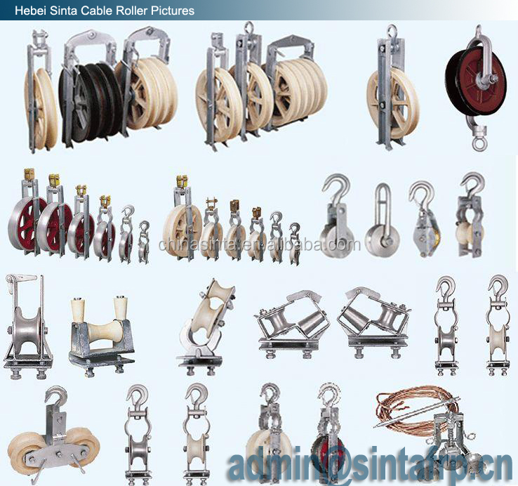 400mm Hold Down Block Conductor Stringing Blocks,Single Bundle