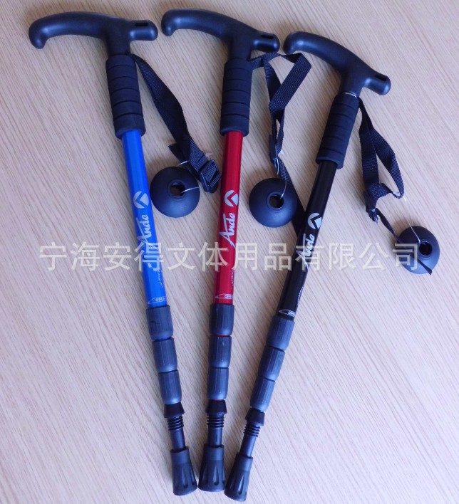 の供給3コルクeva迷彩ハイキングトレッキングポールハンドルアルミ杖7075工場卸売問屋・仕入れ・卸・卸売り