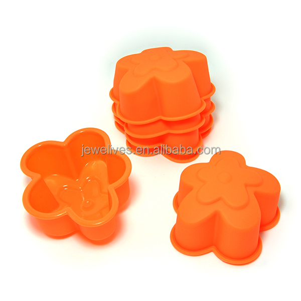 Reusable round shape FDA silicone muffin cake cups