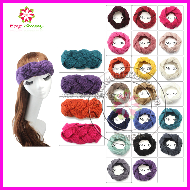 ファッション、 女性の女性の弓のかぎ針編みのヘッドバンドヘアバンド耳ウォーマーニットheadwrap仕入れ・メーカー・工場