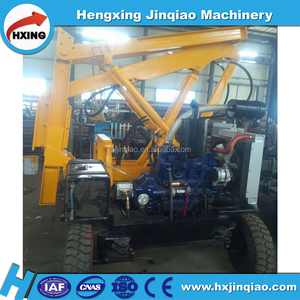 rotary punching ground screw machine barrier pile driver machine