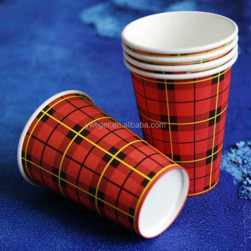 Custom 6oz coffee paper cups with logo