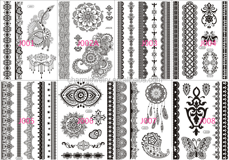 new black lace temporary tattoo paper bracelet elegant new black lace temporary tattoo paper bracelet elegant