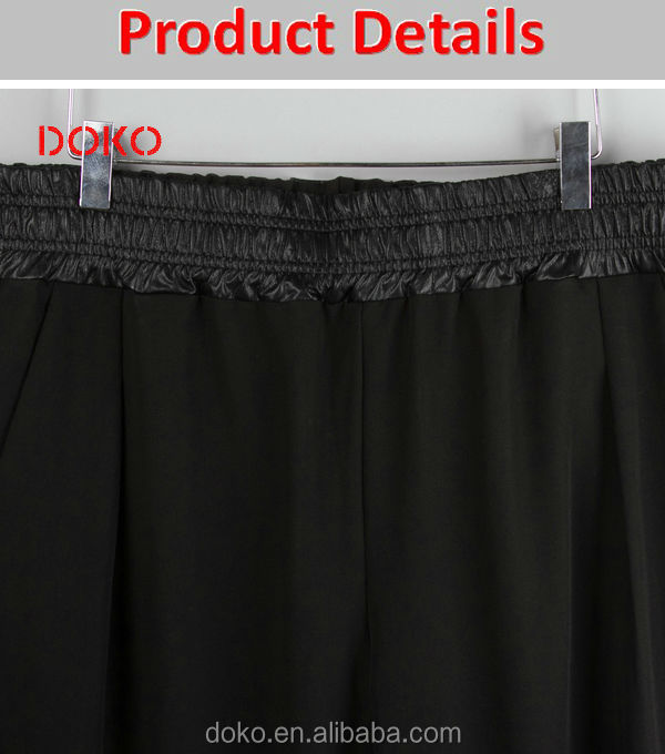 弾性黒2014年長い女性の新しい到着のズボンをハーレム問屋・仕入れ・卸・卸売り