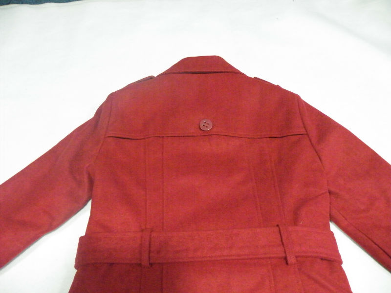 2014年若い女性ファッション冬の古典的な赤毛織物のコート問屋・仕入れ・卸・卸売り
