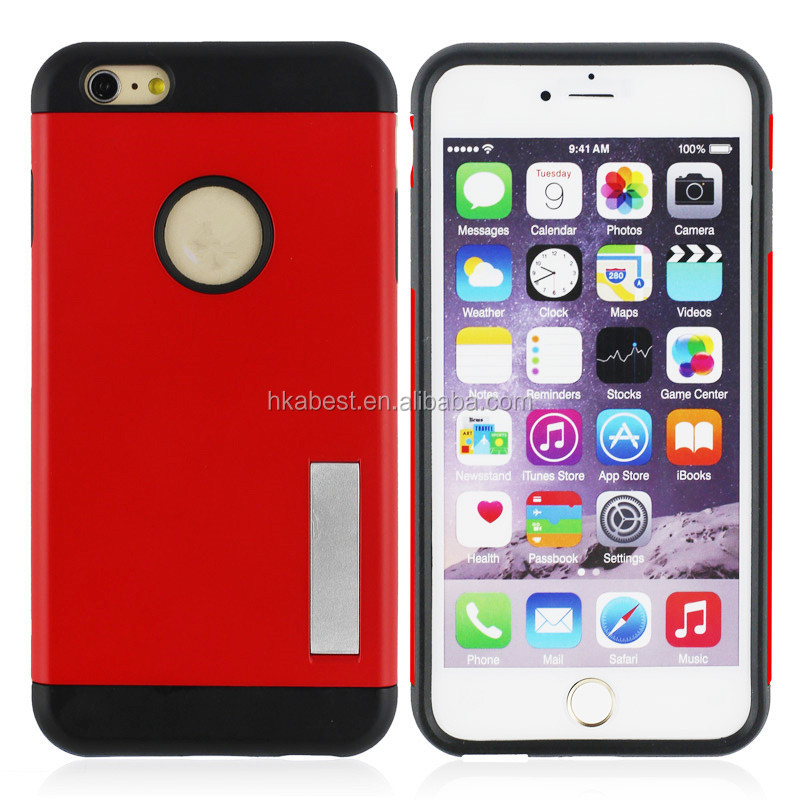 China wholesale slim armor cases for iphon6 5.5inch with Kickstand, For Apple Iphone 6 Plus Cover問屋・仕入れ・卸・卸売り