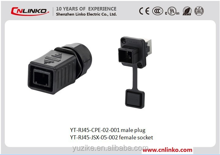 Rj45パネルマウントm5.5~7i p68防水コネクタアダプタのワイヤケーブルコネクタ仕入れ・メーカー・工場