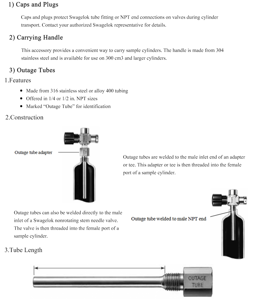 mini gas sample cylinder