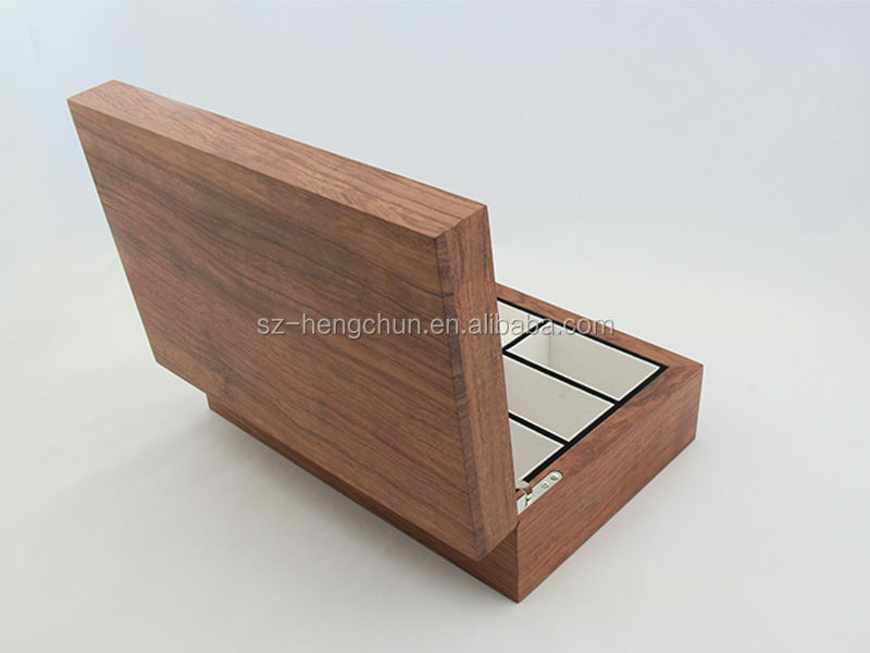 カスタムサイズ完成ウッドボックス矩形木製ボックスでヒンジ仕入れ・メーカー・工場