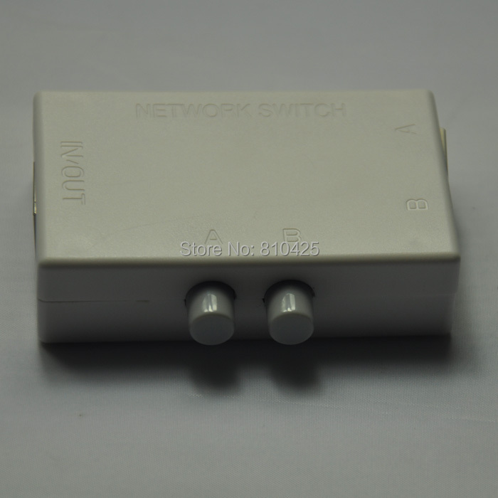 Купить два порта RJ45 внешний толчок Боттон сети переключатель rj45 ...