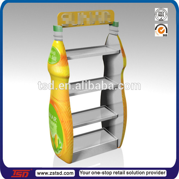 TSD-M167 custom retail store floor drinks metal display rack
