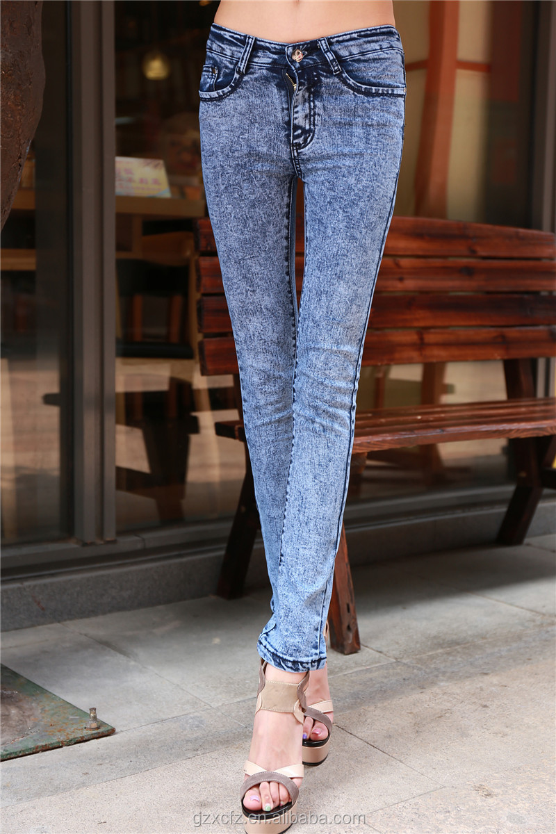 新しいスタイルのファッションの2015絵0331ジーンズセクシーな女性タイトなジーンズ仕入れ・メーカー・工場