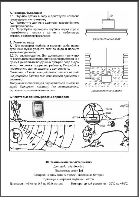 Схема датчика эхолота