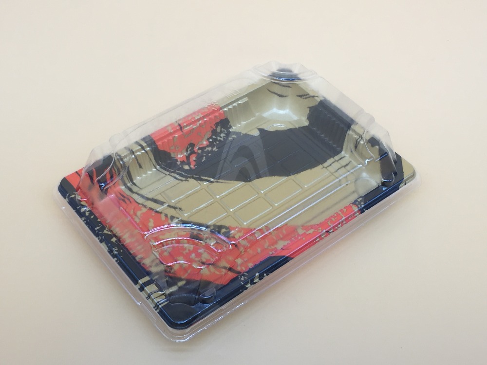 使い捨てのプラスチック製の寿司トレイを奪う印刷食品包装用プラスチックブリスタートレイ-- 馬力- 03仕入れ・メーカー・工場