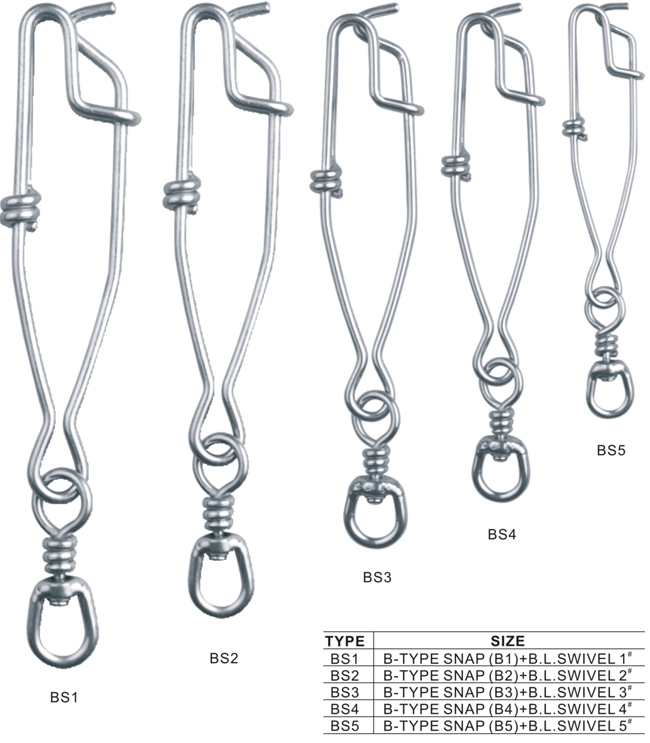 Tuna Clips Hangers with Swivels Longline