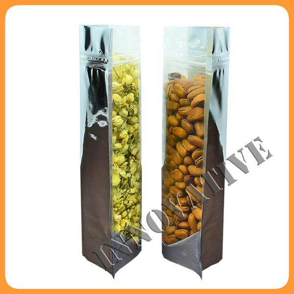 empty stand up zipper tea bag for flower tea
