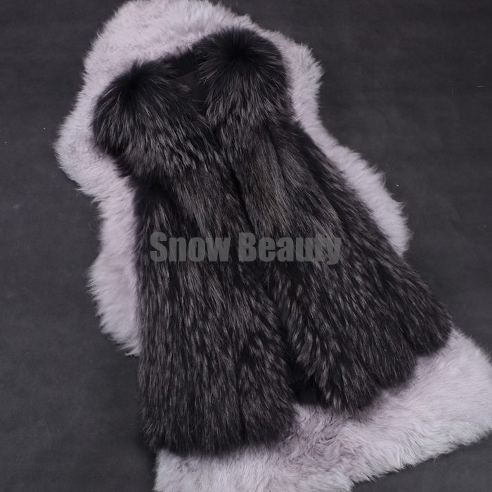 luxury raccoon fur vest middle long women (8).jpg