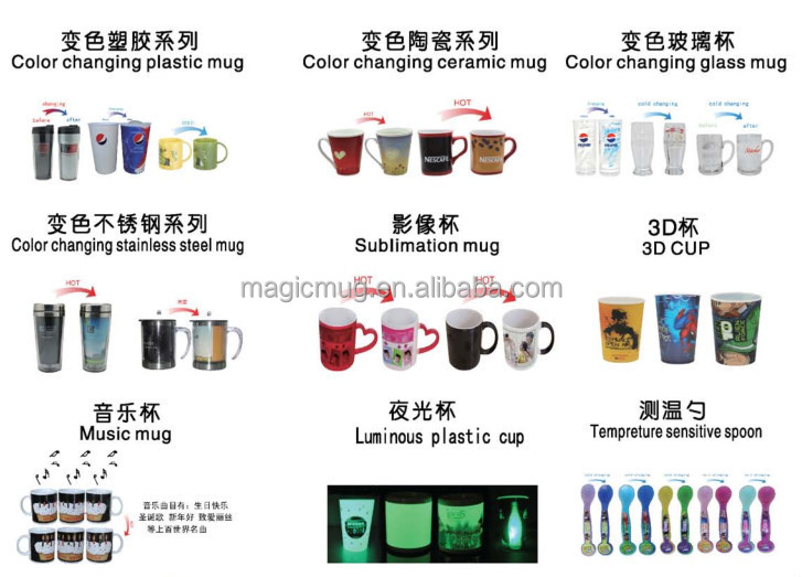 中国製卸売を変える魔法の色創造カップカスタム印刷、 コーヒーマグカップ仕入れ・メーカー・工場