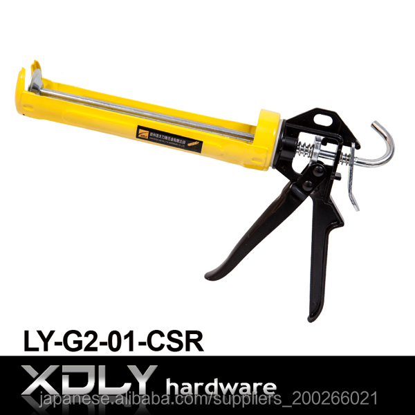 滴の垂れない( ly- g2- 01- csr) クレードル滑らかな棒コーキングガン、 黄色、 9インチ問屋・仕入れ・卸・卸売り