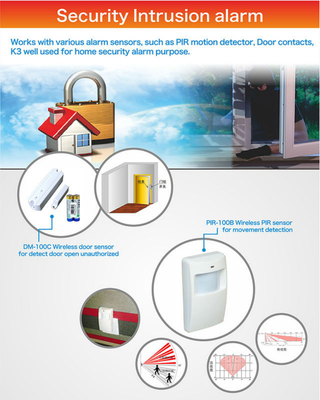 K3 GSM alarm elderly SOS alarm 06