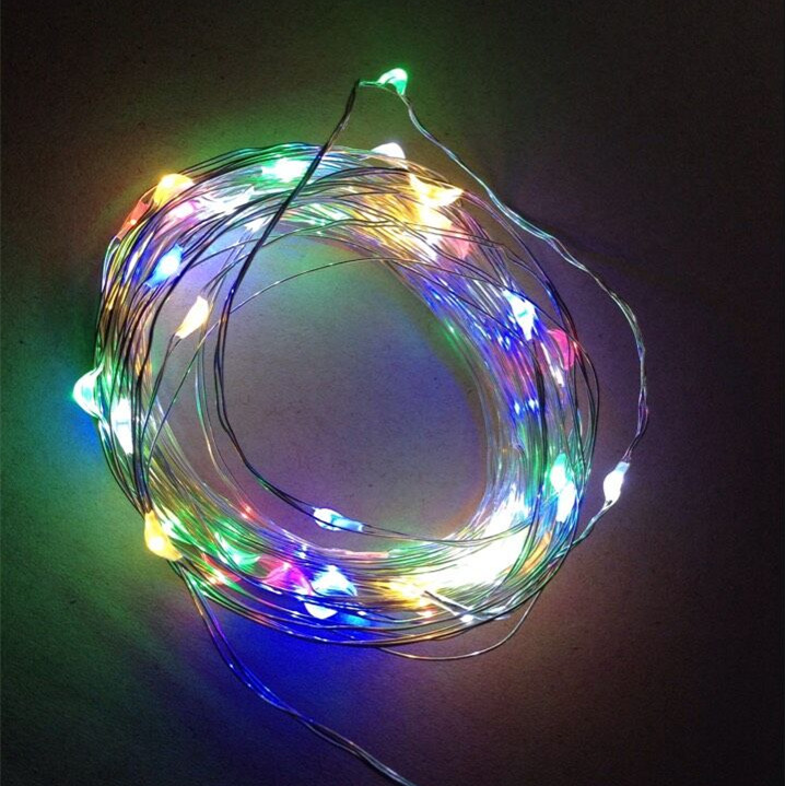 3aa Battery Operated Christmas Micro Mini Led Copper Wire String Lights - Buy Led Copper Wire ...