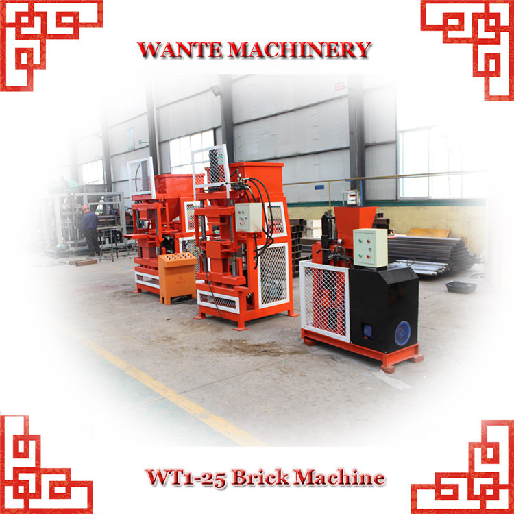 WANTE MACHINERY WT1-25 Chinese big full automatic brick making machine