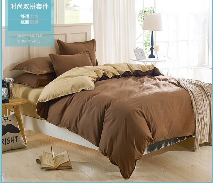 ホテルホームシートカラープレーンソリッドカラーの寝具布団カバーセット仕入れ・メーカー・工場