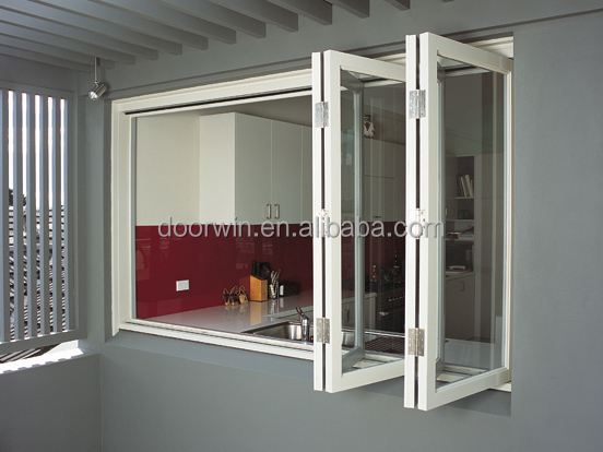 Bifold ventana de aluminio con doble vidrio para mueble cocina ... Ventanas de cocina