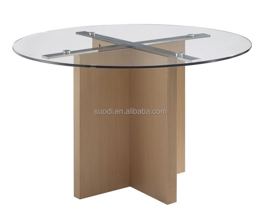 2014年suodi2177b熱い販売ラウンドテーブル正方形のガラストップオフィスのコーヒーテーブル問屋・仕入れ・卸・卸売り