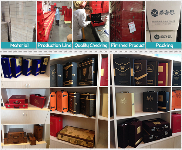 2014 hot sell X-705 saving shipping fee red wine paper box