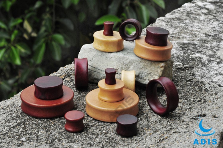 Bulk Costume Jewelry Wooden Earring Plugs Make By Rose Wood (1).jpg