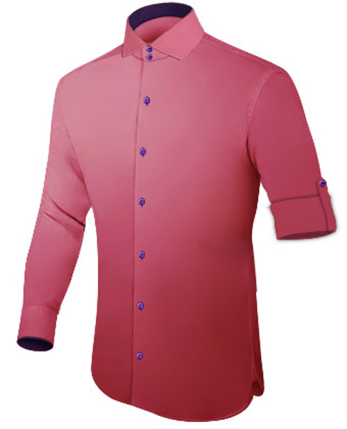 100ポリエステルメンズブランドの紫色のドレスシャツ仕入れ・メーカー・工場