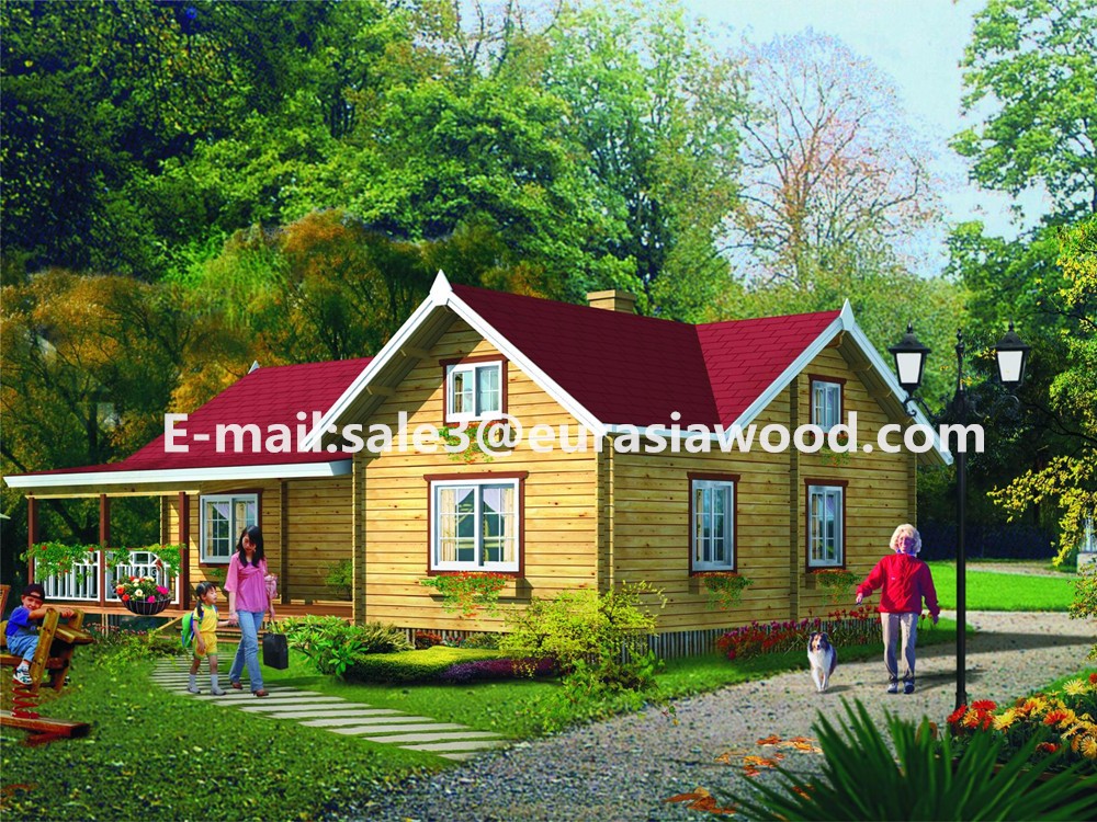 Safe Reliable Prefabricated Wooden House Log Cabin Kit Log Home