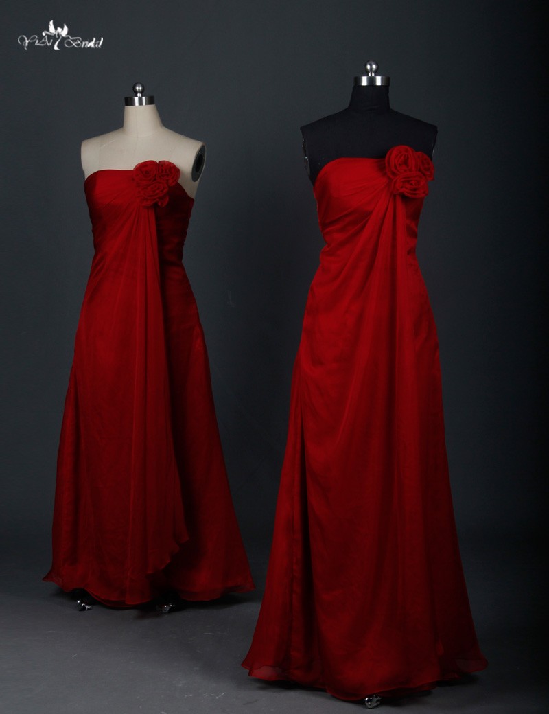 Rse600 Red Wedding Cheap Bridesmaid Dresses With Shawl Buy Cheap