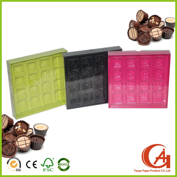 カスタム透明なプラスチック製のチョコレートボックスのパッケージング問屋・仕入れ・卸・卸売り