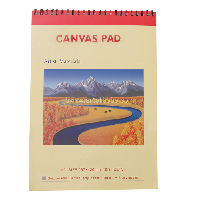 100 Cotton A3 A4 Art Canvas Pads / Artist Drawing Canvas Pads Mini