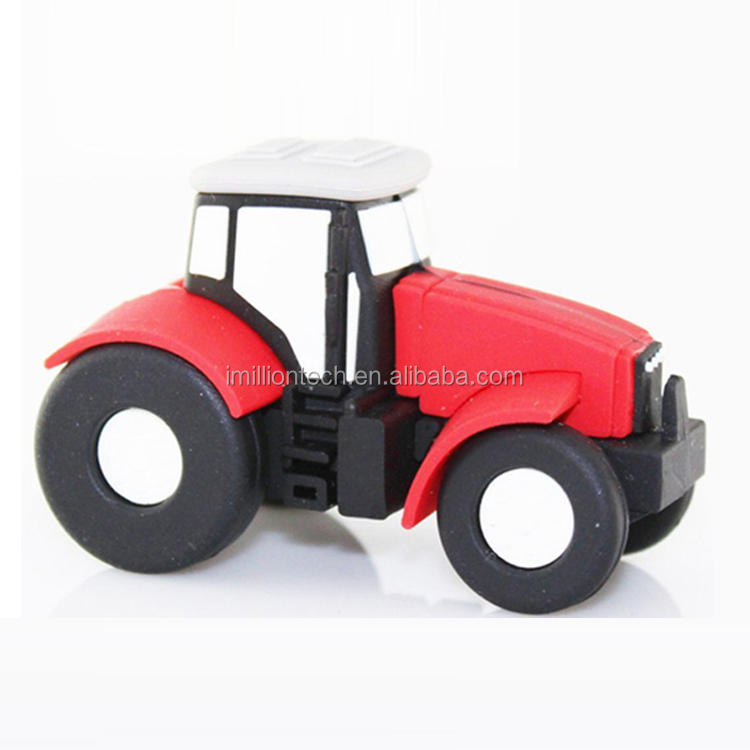 Cartoon Tractor Shape Gift Usb Flash Drive Usb Flash Disk Pen Drive