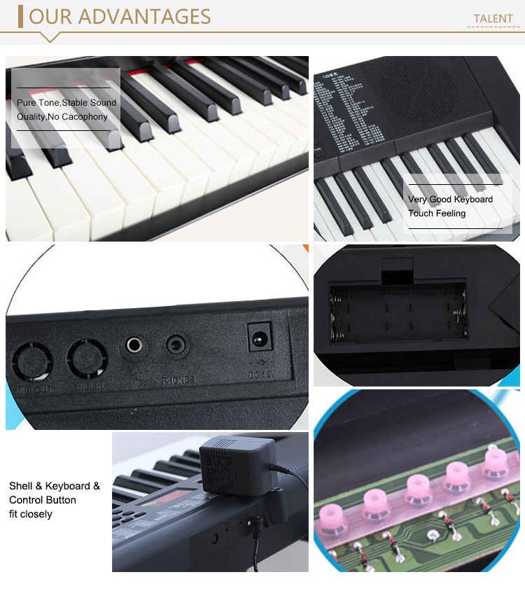 卸売新しいスタイル201561音楽電気キーキーボード仕入れ・メーカー・工場